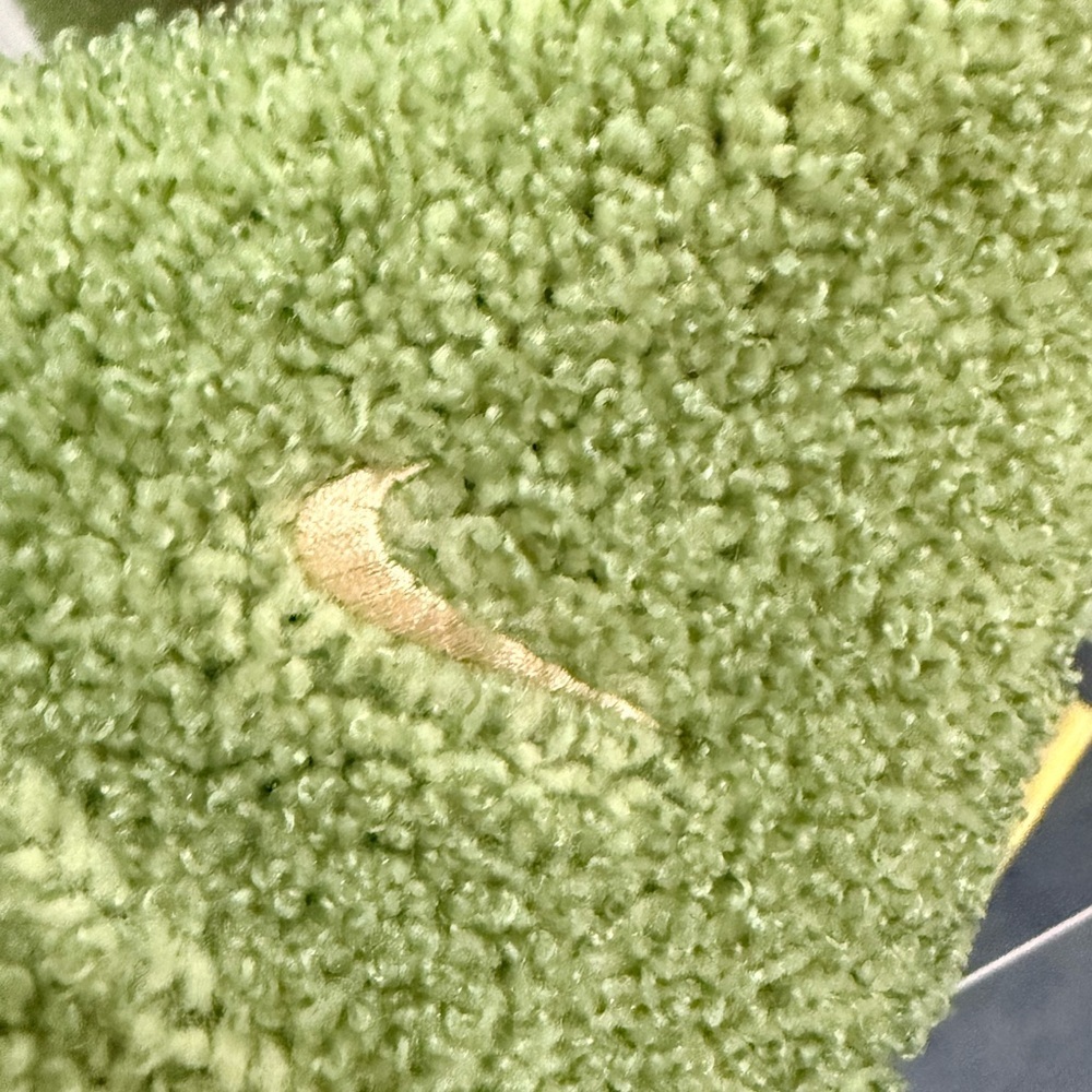 Nike Green & Gold Cropped Quarter Zip Pullover Cinch Waist Medium Athleisure - Picture 5 of 5